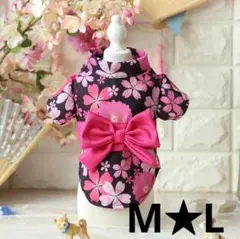犬服ドッグウェア★着物★ブラック★M★L
