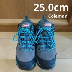 月末セール☆Coleman 登山靴 25.0 　グレー/ターコイズ