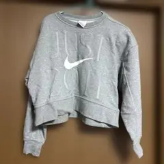 Nike DRI-FIT グレー クロップドスウェット S