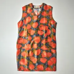 美品✨ MARNI マルニ ノースリーブ ワンピース 総柄 花柄 size38 MARNI マルニ イタリア製 花柄 ノースリーブ ワンピース 38