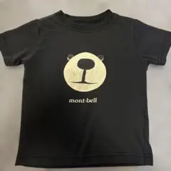 mont-bell クマの顔 Tシャツ 黒