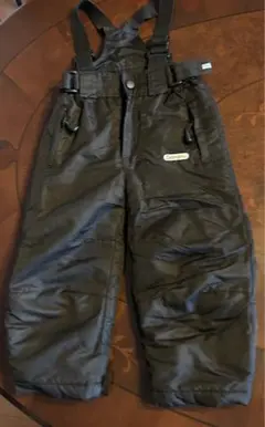 Zebralino 黒 サスペンダー付きオーバーオール　スキーウェア　防寒パンツ