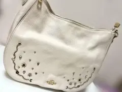 COACH ホワイト スタッズ ショルダーバッグ2wayのサムネイル