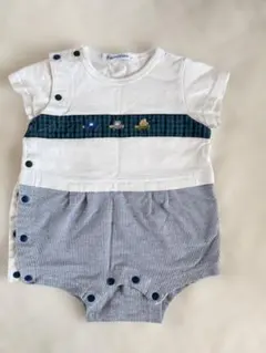 familiar ロンパース 60 半袖 ベビー服 男の子 カバーオール