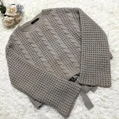 ベルスリーブ ニット