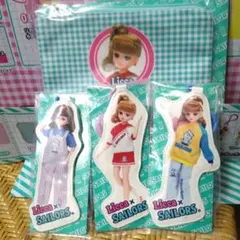 リカちゃん×セーラーズ　11ダイカットキーチェーン　3点セット ポーチ　一番くじ