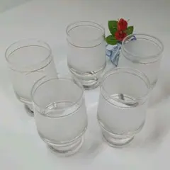 新品未使用「昭和レトロ」 DECORATED TUMBLERS5個セット