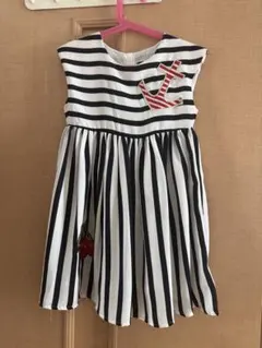 ストライプ柄 半袖ワンピース