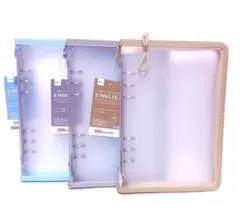 ダイソー A5 6リングファイル バインダー 内ポケット 推し活 シール帳