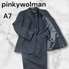 pinkywolman スーツセットアップ A7 XL 大きい 黒 ブラック