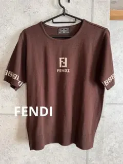 FENDI ⭐︎ヴィンテージブラウン 半袖ニット