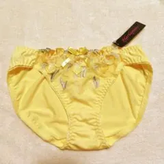 新品　Harlequin 花柄刺繍　イエローショーツ