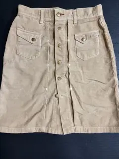 Wrangler ベージュ コーデュロイ タイトスカートのサムネイル