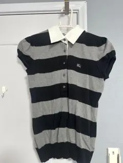 BURBERRY BLUE LABEL ボーダー ポロシャツ 半袖