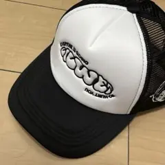 女の子　刺繍　メッシュキャップHipHop y2k アメカジ　ストリートブラック