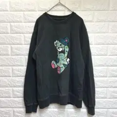 グラニフ　コントロールベア　スウェット　長袖　プルオーバー　クマ　刺繍　S