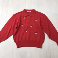 90s 00s y27k アーノルドパーマー ポロ ニット L レトロ 短丈