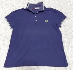 MONCLER スリムフィット ポロシャツ MONCLER ネイビー スリムフィット ポロシャツ M - メルカリ
