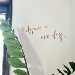 Have a nice day Welcome ウォール　ステッカー　ドアサイン
