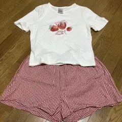 H &Mいちごプリント パジャマ上下セットのサムネイル