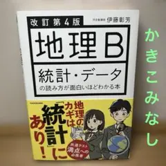 개정 4판 지리 B: 통계와 데이터를 흥미롭게 읽는 방법을 설명한 책