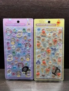 ボンボンドロップシール　ディズニー　正規品　プーさんプリンセス