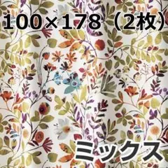 スミノエ 花柄ドレープカーテンKADAN ミックス 100×178(2枚1セット