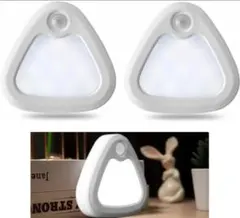 センサーライト室内 人感 室内 足元灯 LEDナイト 電池式、廊下用【2個 】