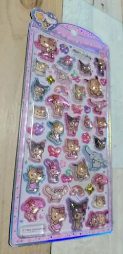 うるちゅるポップシール　日焼けサンリオキャラクターズキティシナモロールポチャッコ