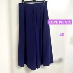 ROPÉ PICNIC キュロットガウチョワイドパンツ ネイビー size40のサムネイル