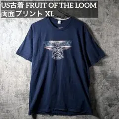 US古着 FRUIT OF THE LOOM 両面プリント Tシャツ XL