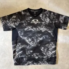 OAKLEY 総柄 半袖Tシャツ JPN L 黒