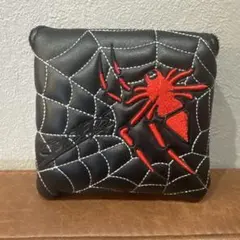 ゴルフヘッドカバー パターカバー マグネット付け　マレット用　スパイダー