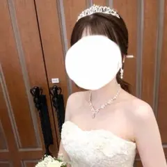 【新品未使用】ウェディングティアラ シルバー 着用画像あり