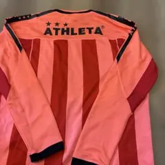 ATHLETA ピンク赤 ストライプウェア 160