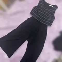 CECIL McBEE ストライプ柄 オールインワンのサムネイル