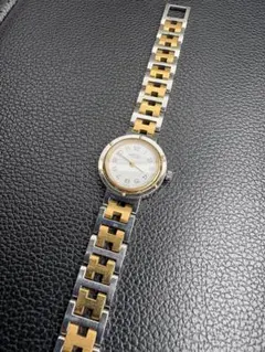 希少 稼働品 HERMES Quartz Watch エルメス クリッパーのサムネイル
