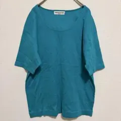 CHRISTIAN AUJARD 半袖 Tシャツ ターコイズブルー Fサイズ 綿のサムネイル