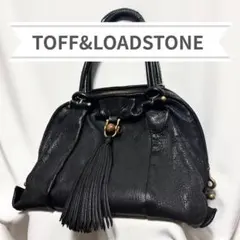 トフ＆ロードストーン タッセル付き トートバッグ レザー 黒 真鍮 y2kのサムネイル