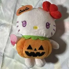 サンリオ ハローキティ 紫 魔女 かぼちゃ ハロウィン マスコット