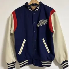 【処分価格】HANG TEN スタジャンジャケット Lサイズ ネイビー