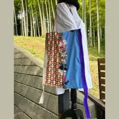 【一点もの】遊び心あふれる❇︎パッチワークトートB