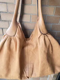 Filo フィロ 本革 トートバッグ キャメル タッセル付き レザー 