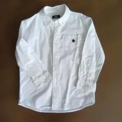 キッズ　POLO ホワイト長袖シャツ