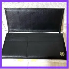 皇居 限定 長財布 ブラック 東御苑 本丸 売店 本革 黒 折り財布 皇居