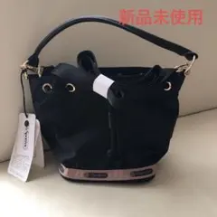 「新品未使用」レスポートサックDRAWSTRING BAG シャドウブラック