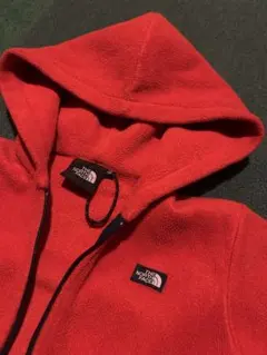 ノースフェイス　赤 フリースジャケット120細身　THE NORTH FACE
