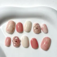 春 ネイルチップ ニュアンス マグネット 振袖 結婚式 入学式 成人式 推し活