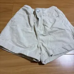 コーデュロイ 半ズボン ベージュ 160cm