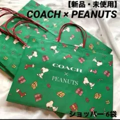 ★SALE★【新品】COACH × PEANUTS スヌーピー ショッパー 6袋